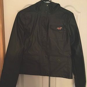 Hollister rain jacket **Almost New**